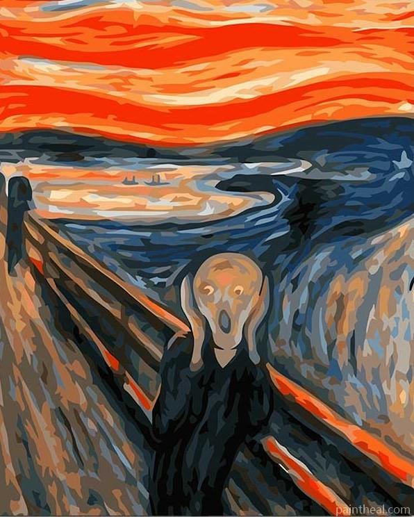 The Scream Edvard Munch Painting By Numbers Kits