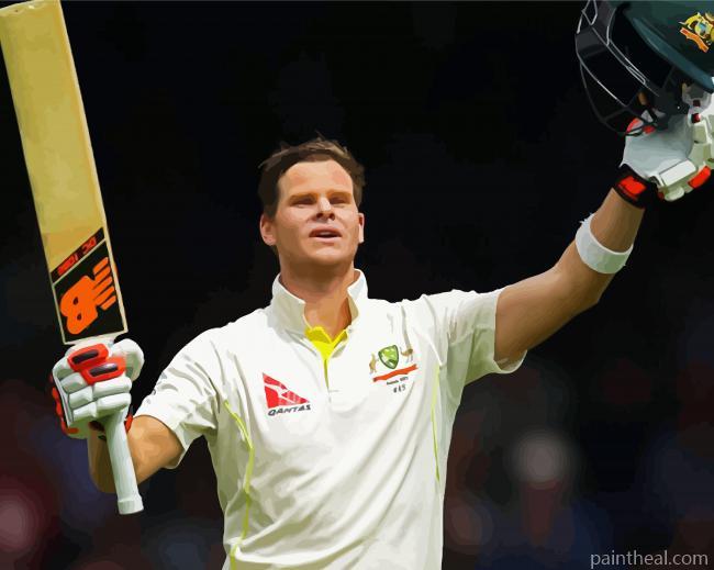 Steve Smith Cricketer Painting By Numbers Kits