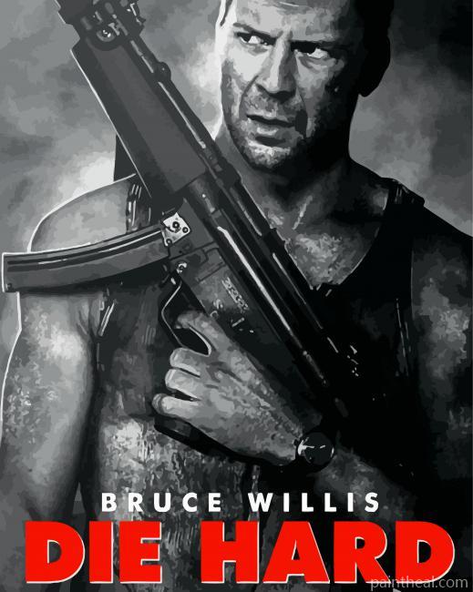John McClane Poster Painting By Numbers Kits
