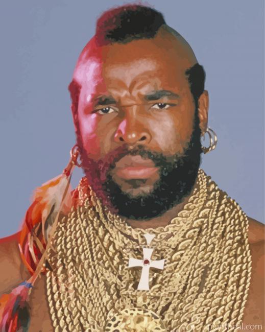 American Wrestler Mr T Painting By Numbers Kits