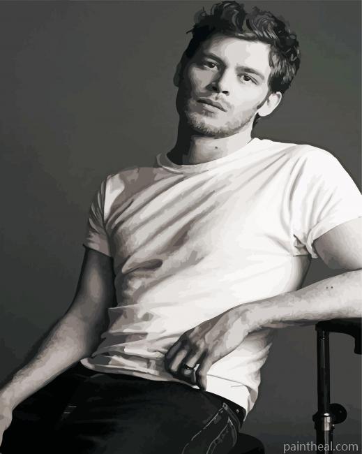 Black And White Joseph Morgan Painting By Numbers Kits