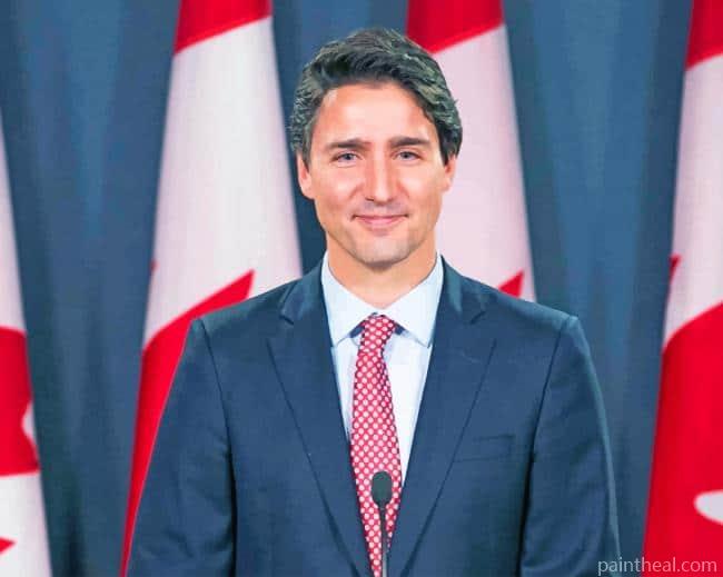 Justin Trudeau Prime Minister Painting By Numbers Kits