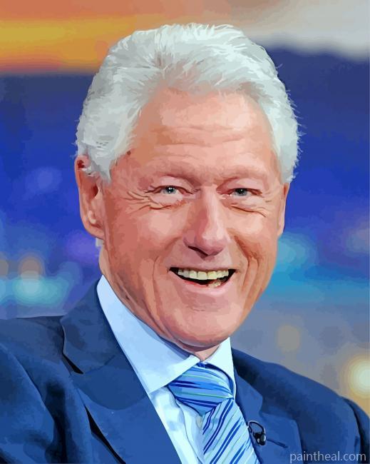 The American President Bill Clinton Painting By Numbers Kits