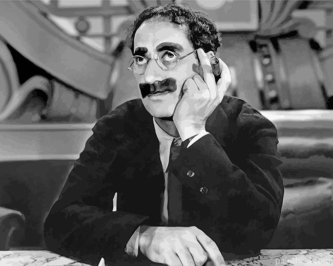 Monochrome Groucho Marx Painting By Numbers Kits