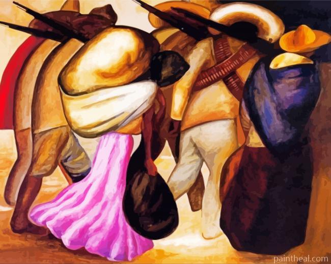 Soldiers By Jose Clemente Orozco Painting By Numbers Kits