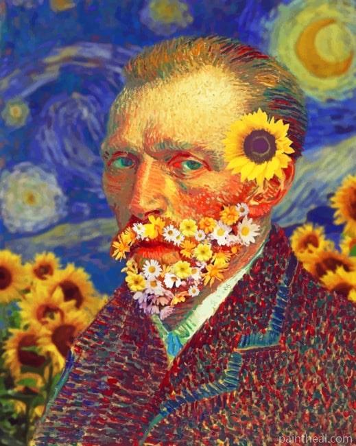 Floral Van Gogh Painting By Numbers Kits