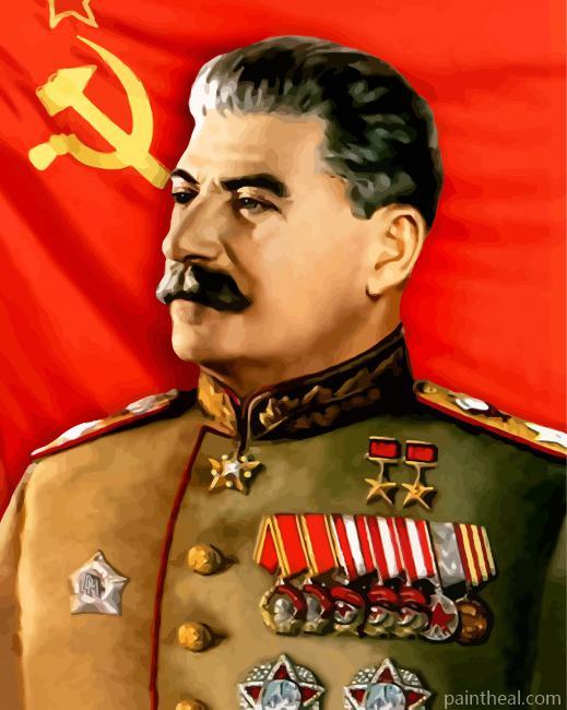 Joseph Stalin Soviet Political Painting By Numbers Kits