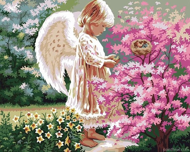 Angle Girl Painting By Numbers Kits