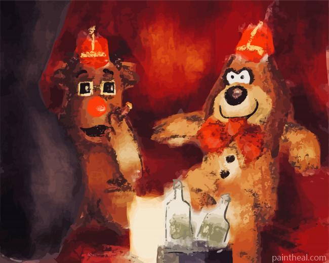 Abstract Banana Splits Painting By Numbers Kits