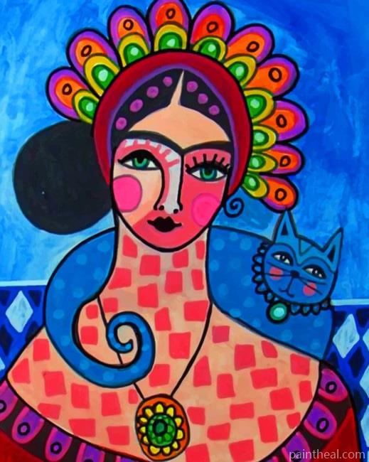 Abstract Frida Kahlo NEW Painting By Numbers Kits