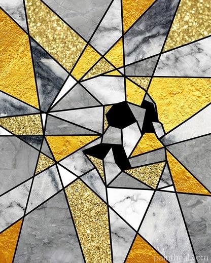 Gramophone Skull Abstract Painting By Numbers Kits