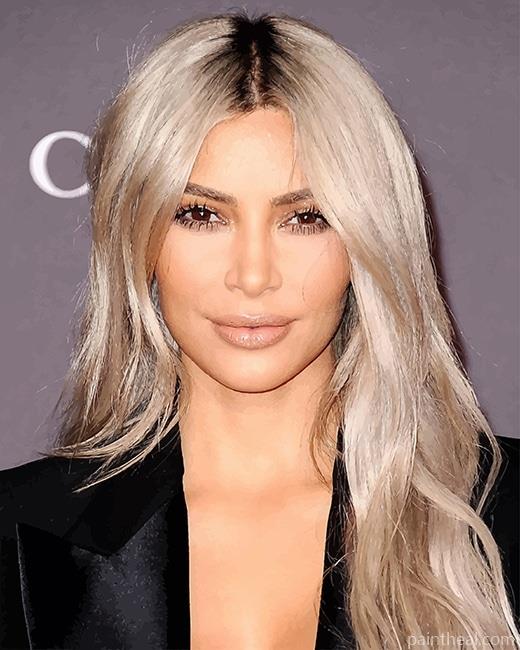 Blonde Kim Kardashian Painting By Numbers Kits