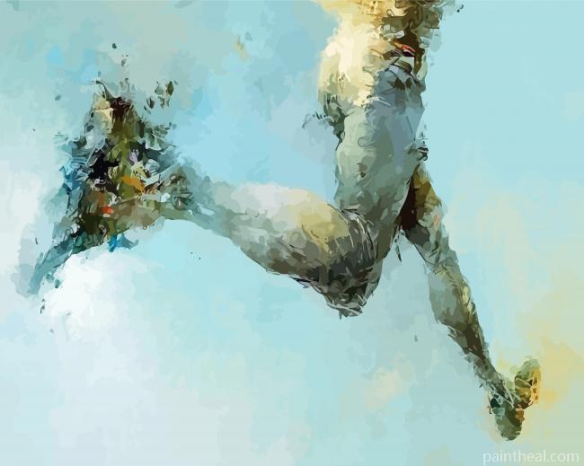 Abstract Trail Running Art Painting By Numbers Kits