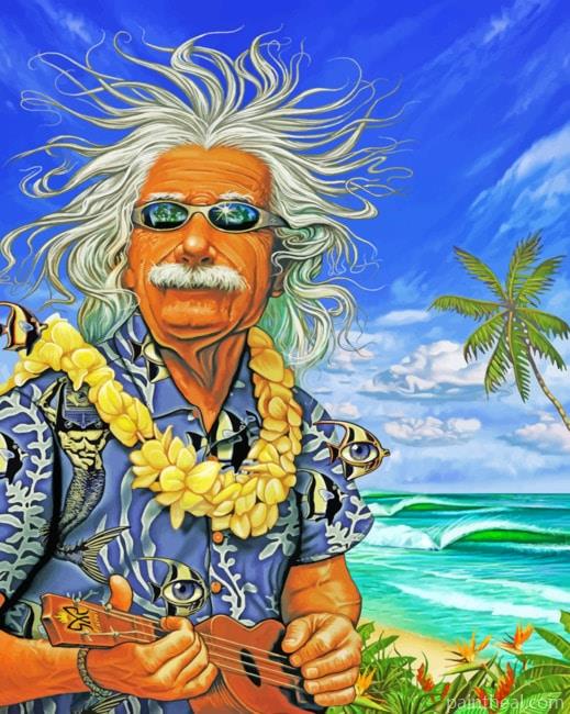 Albert Einstein Vacation Painting By Numbers Kits