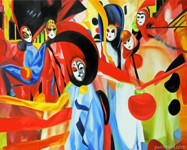 Abstract Carnival Venice Art Painting By Numbers Kits