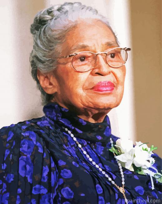 Old American Rosa Parks Painting By Numbers Kits