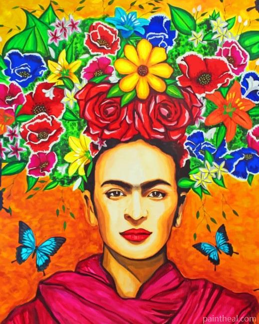 Floral Frida Kahlo Painting By Numbers Kits