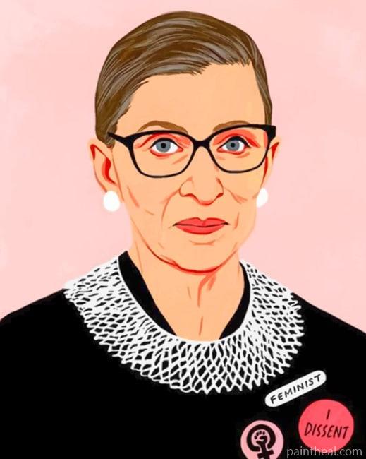 Aesthetic Ruth Bader Ginsburg Painting By Numbers Kits