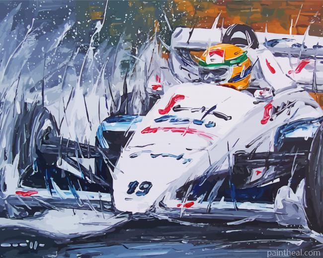 Abstract Mercedes F1 Painting By Numbers Kits
