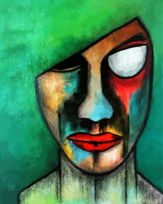 Aesthetic Abstract Weird Eyes Painting By Numbers Kits