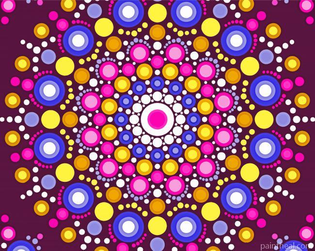Aesthetic Abstract Mandala Painting By Numbers Kits