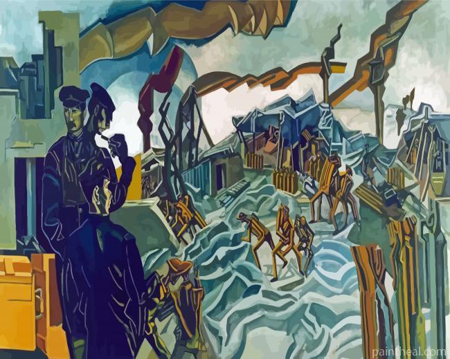 Abstract World War 1 Painting By Numbers Kits