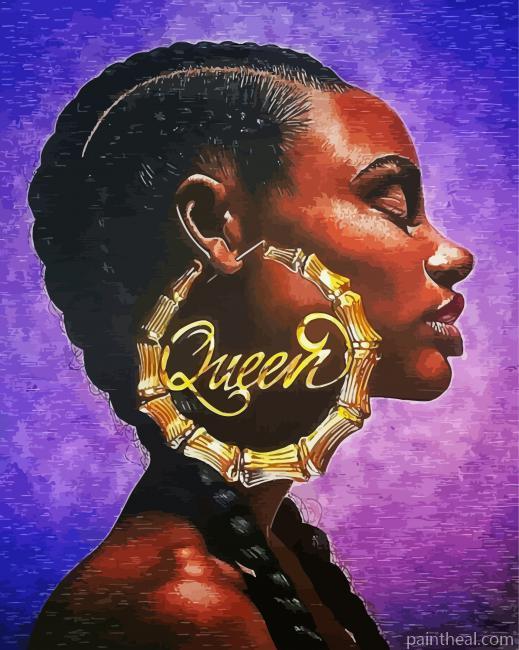 Black Queen Art Painting By Numbers Kits