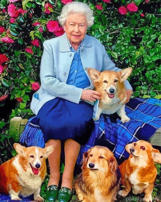 Queen Elizabeth And Gorgis Painting By Numbers Kits
