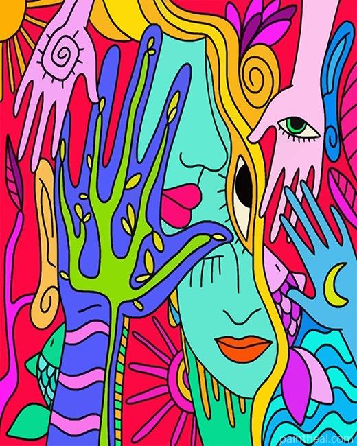 Psychedelic Art NEW Painting By Numbers Kits