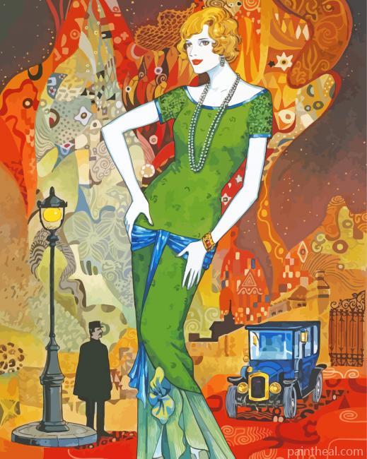 Woman Abstract Helena Painting By Numbers Kits