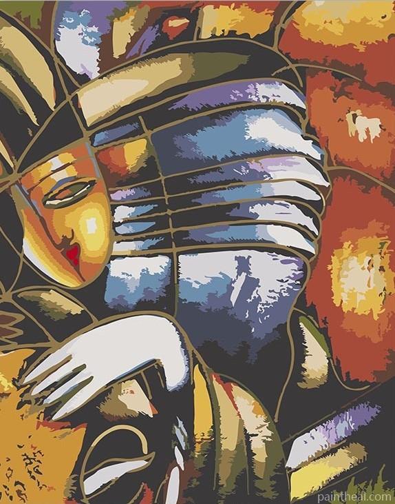 Abstract face Pablo Picasso People Painting By Numbers Kits