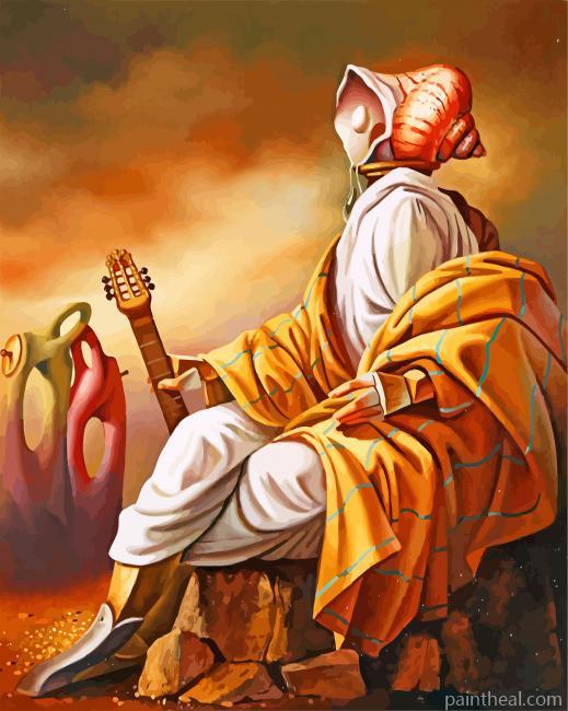 El Musico Metafisco Vito Campanella Painting By Numbers Kits