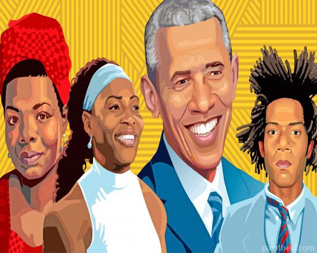 Famous Africans Painting By Numbers Kits