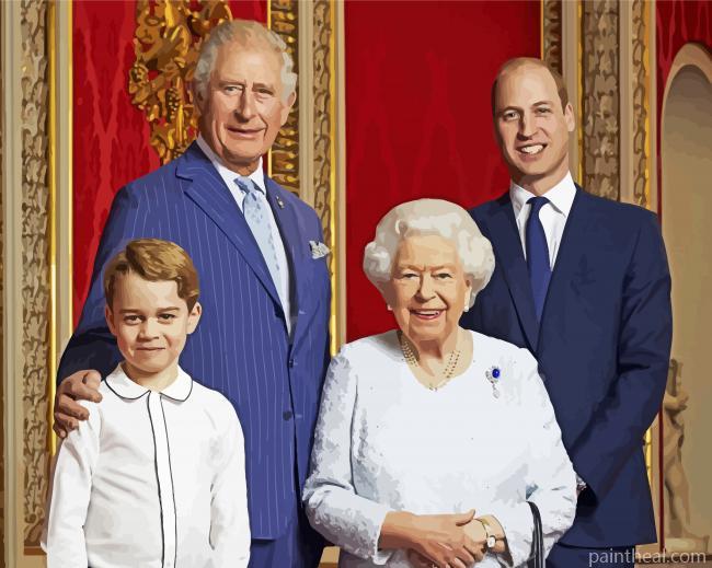 British Royal Family Members Painting By Numbers Kits
