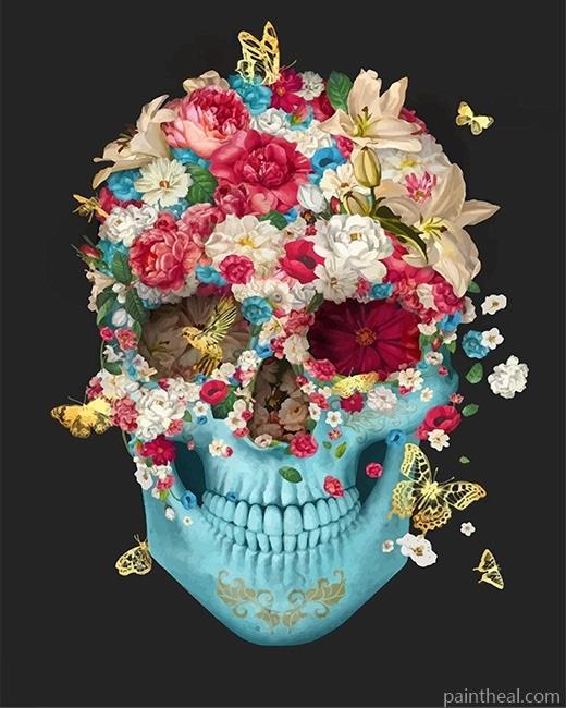 Flower Skull NEW Painting By Numbers Kits
