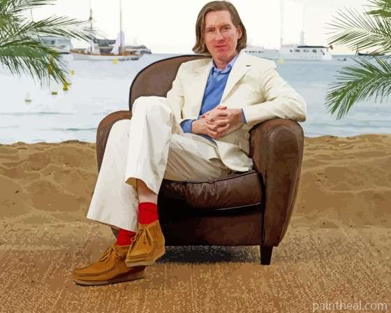 Producer Screenwriter Wes Anderson Painting By Numbers Kits