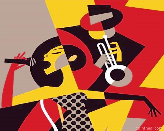 Abstract Jazz Painting By Numbers Kits
