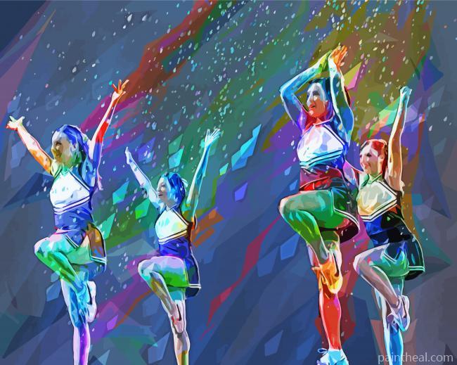 Cheerleading Pop Art Painting By Numbers Kits