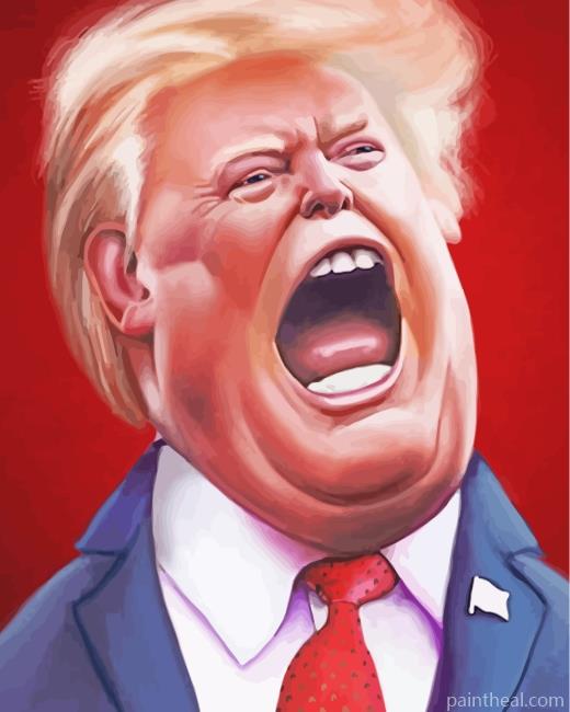 Donald Trump Caricature Painting By Numbers Kits