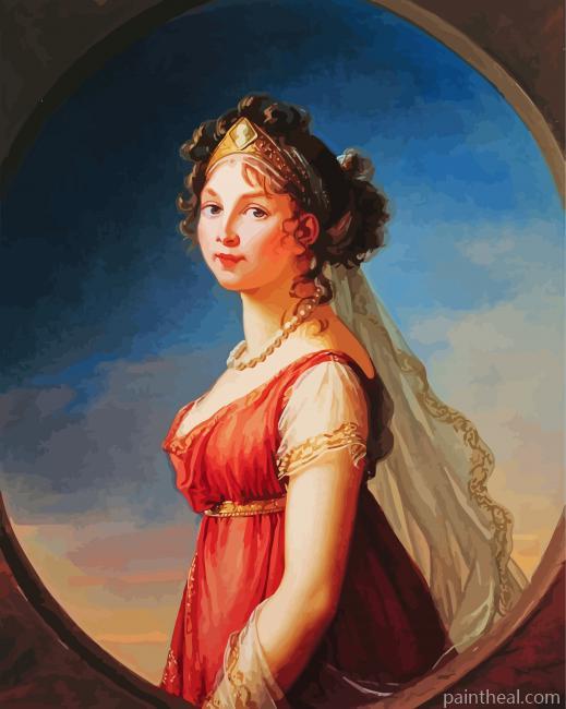 Aesthetic Queen Louise Of Mecklenburg Strelitz Painting By Numbers Kits