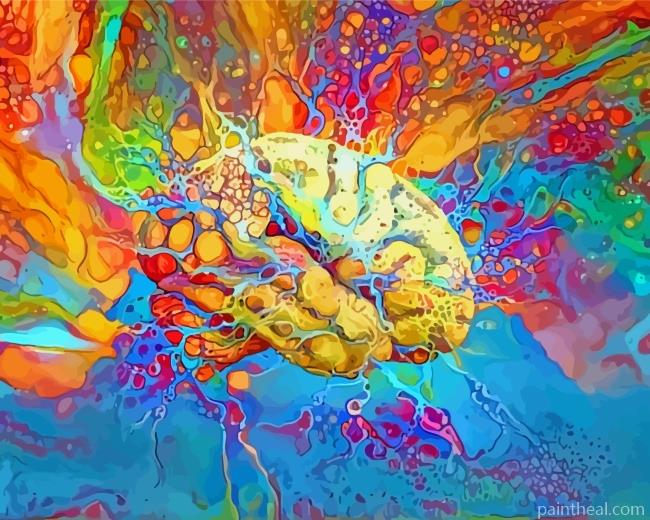 Psychedelic Brain Art Painting By Numbers Kits