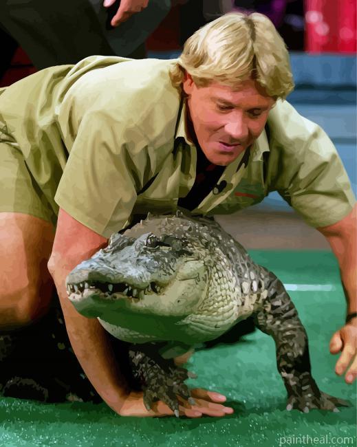 Steve Irwin Zookeeper Painting By Numbers Kits