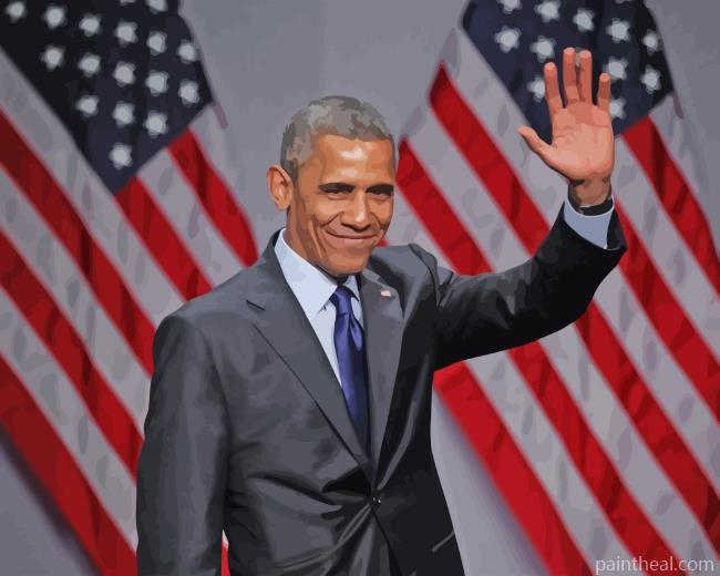 President Barack Obama Painting By Numbers Kits