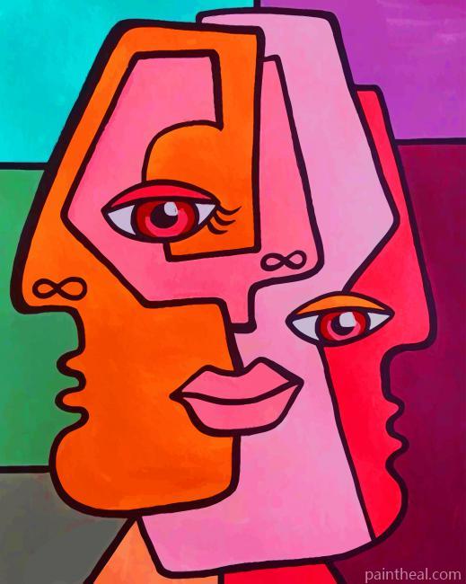 Laurent Folco Woman Faces Painting By Numbers Kits