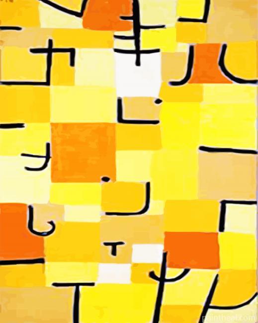 Characters in Yellow by Paul Klee Painting By Numbers Kits