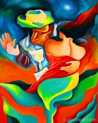 Abstract Dancers Painting By Numbers Kits