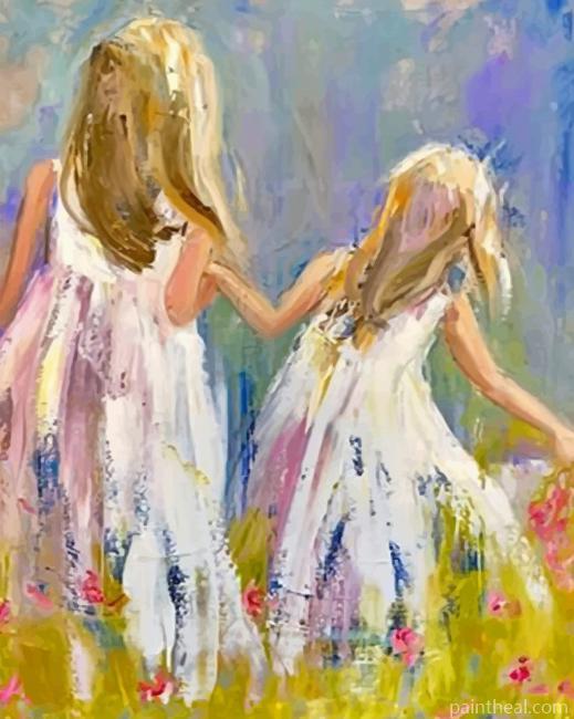Abstract Sisters Painting By Numbers Kits