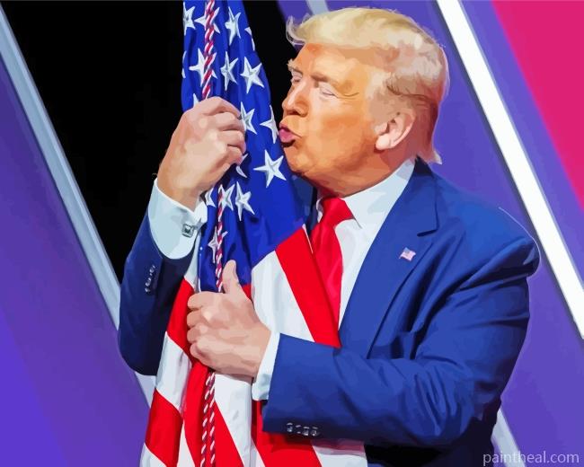 Donald Trump President Painting By Numbers Kits
