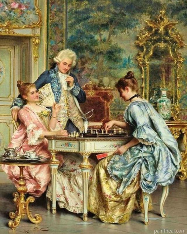 Arturo Ricci The Game Of Chess Painting By Numbers Kits