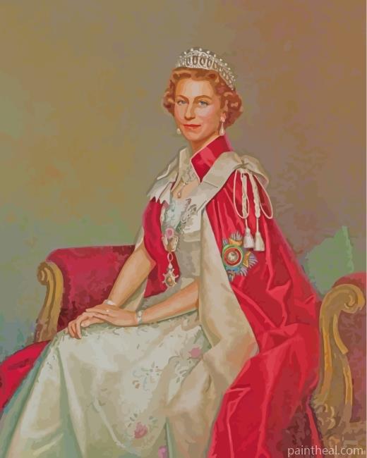 Young Queen Elizabeth Painting By Numbers Kits